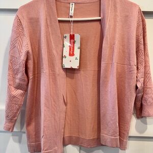 Pink Cardigan Sweater
